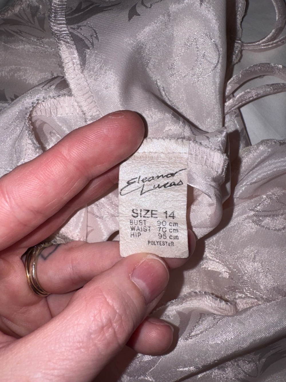 TRUE VINTAGE - Eleanor Lucas‎ Lace and Satin Camisole AU 14/US 10 - Picture 5 of 8